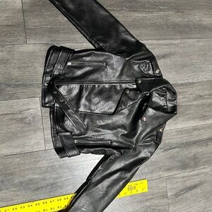 Black PU Leather Jacket